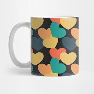 Retro heart pattern Mug